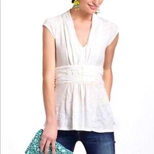 Anthropologie Postmark Knit Ruched Blouse (95)